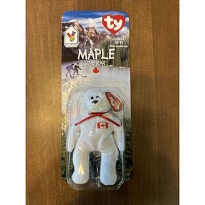 MAPLE THE BEAR-1996 MCDONALDS TY BEANIE BABY 1993, OAK BROOK